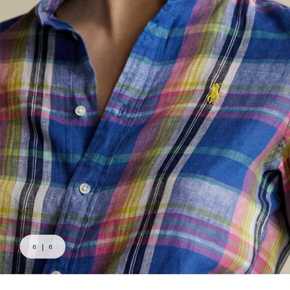 BRAND NEW Polo by Ralph Lauren plain linen shirt in XS - Picture 2 of 6